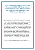 COS3701 Theoretical Computer Science III Exam &NewLine;Preparation Pack 2026&ndash;2027 &vert; Comprehensive &NewLine;Theoretical Computer Science III Practice Questions &NewLine;with Verified Answers & Explanations &vert; Latest &NewLine;COS3701 Syllabus & Exam Prep