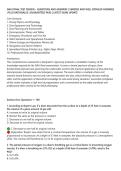 NAUI FINAL TEST REVIEW &ndash; QUESTIONS AND ANSWERS &vert; VERIFIED AND WELL DETAILED ANSWERS&NewLine;&vert; PLUS RATIONALES &vert; GUARANTEED PASS &vert; LATEST EXAM UPDATE