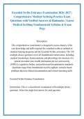 Essential Scribe Entrance Examination 2026&ndash;2027 &vert; &NewLine;Comprehensive Medical Scribing Practice Exam &NewLine;Questions with Verified Answers & Rationales &vert; Latest &NewLine;Medical Scribing Fundamentals Syllabus & Exam &NewLine;Prep