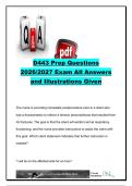 D443 WGU Prep Questions 2026&sol;2027 &vert; 90&plus; Questions & Answers &vert; Medical-Surgical Nursing&comma; Priority Care&comma; Pharmacology & Clinical Assessment &vert; Western Governors University &lpar;WGU&rpar;