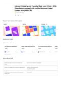 Missouri Property and Casualty State Laws EXAM - 2026 &lpar;Questions &plus; Answers&rpar; with verified Answers &lpar;Latest Update 2026&rpar; UPDATE&excl;&excl;