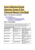 2026&sol;2027 Iowa Collection System Operator Exam&colon; Grade I-IV S-Tier Universal Mastery Test Bank &lpar;Q&A&rpar;