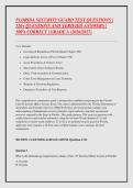 FLORIDA SECURITY GUARD TEST QUESTIONS &vert; &NewLine;120&plus; QUESTIONS AND VERIFIED ANSWERS &vert; &NewLine;100&percnt; CORRECT &vert; GRADE A &lpar;2026&sol;2027&rpar;