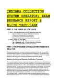 2026&sol;2027 Indiana Collection System Operator Exam&colon; S-Tier Test Bank & Regulatory Guide &lpar;Q&A&rpar;