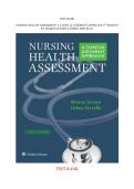 TEST BANK Nursing Health Assessment&colon; A Clinical Judgment Approach &lpar;5TH ED&rpar; by Jensen &  Servello &vert; 978-1975266479 FULL GUIDE