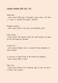 Clemson University Nutrition 2030 Test 1 Study Guide & Practice Questions