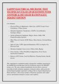 LADWP ELECTRICAL MECHANIC TEST &NewLine;TECHNICIAN EXAM 130 QUESTIONS WITH &NewLine;ANSWERS & DETAILED RATIONALES &vert; &NewLine;2026&sol;2027 EDITION