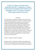 Nevada C-3 Carpentry Contractor License &NewLine;Examination 2026&ndash;2027 &vert; Comprehensive Carpentry &NewLine;Trade Practice Exam Questions with Verified Answers &NewLine;& Rationales &vert; Latest C-3 Carpentry&comma; Framing & &NewLine;Minor Repairs Syllabus & Exam Prep