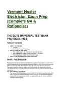 S-Tier Elite Test Bank&colon;  NEC & 2026&sol;2027 Vermont Master Electrician Exam Prep &lpar;Complete QA & Rationales&rpar;