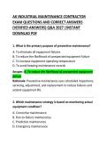 AK Industrial Maintenance Contractor Exam Questions and Correct Answers