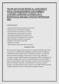 NR 509 ADVANCED PHYSICAL ASSESSMENT &NewLine;FINAL EXAM QUESTIONS AND CORRECT &NewLine;ANSWERS &lpar;VERIFIED ANSWERS&rpar; PLUS &NewLine;RATIONALES 2026 Q&A &vert; INSTANT DOWNLOAD &NewLine;PDF&period;