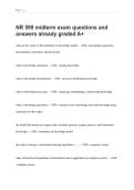 NR 599 midterm exam questions and &NewLine;answers already graded A&plus;