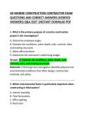 AK Marine Construction Contractor Exam Questions and Correct Answers
