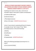 MEDICAL SLP PRAXIS EXAM NEWEST 2026&sol;2027 COMPLETE &NewLine;250 QUESTIONS AND CORRECT DETAILED ANSWERS &lpar;VERIFIED &NewLine;ANSWERS&rpar; &vert;ALREADY GRADED A&plus;&vert;&vert;JUST OUT&excl;&excl;&excl;