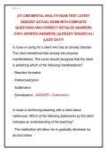 ATI CMS MENTAL HEALTH EXAM TEST LATEST &NewLine;2026&sol;2027 ACTUAL EXAM WITH COMPLETE &NewLine;QUESTIONS AND CORRECT DETAILED ANSWERS &NewLine;&lpar;100&percnt; VERIFIED ANSWERS&rpar; &vert;ALREADY GRADED A&plus;&vert; &NewLine;&vert;&vert;JUST OUT&excl;&excl;&excl;