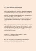 PSYC 2030 Final Exam Practice Questions &vert; Psychology Study Guide & Answers