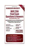 NUR 2356 Exam 1&comma; Exam 2 & Final Exam Bundle Multidimensional Care I  &vert; Questions And Answers  2026&sol;2027 Rasmussen