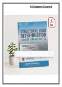 Solution Manual for Structural Load Determination&colon; 2024 IBC and ASCE&sol;SEI 7-22 &lpar;2nd Edition&rpar; by David A&period; Fanella &ndash; Complete step-by-step solutions aligned with the main text&rsquo;s load-determination chapters&comma; covering dead&comma; live&comma; snow&comma; rain&comma; wind&comma; earthquake&comma;
