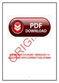 GALEN NUR 210 Exam 1 Modules 1&ndash;3 &mdash; Questions with Correct Solutions