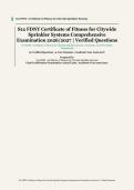 S12 FDNY Certificate of Fitness for Citywide Sprinkler Systems &ndash; Academic Year 2026&sol;2027 &ndash; Comprehensive Examination with Verified Questions and Correct Answer Rationales