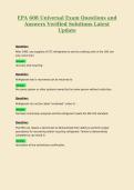 EPA 608 Universal Exam Questions and Answers Verified Solutions Latest Update 2&period;