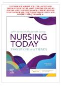 Nursing Today&colon; Transition and Trends&comma; 11th Edition&comma; JoAnn Zerwekh&comma; EDD&comma; MSN&comma; RN&comma; Test Bank and Complete Exam Material