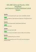 EPA 608 Universal Practice TEST Questions and Answers Verified Solutions Latest Update