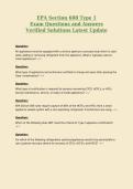 EPA Section 608 Type 1 Exam Questions and Answers Verified Solutions Latest Update 3