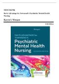 Psychiatric Mental Health Nursing&comma; 11th Edition&comma; Townsend&comma; Test Bank and Complete Exam Material