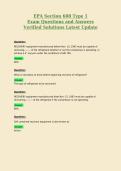 EPA Section 608 Type 1 Exam Questions and Answers Verified Solutions Latest Update 4