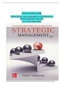 Strategic Management and Competitive Advantage&colon; Concepts and Cases&comma; 6th Edition&comma; Frank T&period; Rothaermel&comma; Test Bank and Complete Exam Material