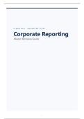 ICAEW Corporate Reporting &lpar;CR&rpar; &ndash; Master Revision Guide