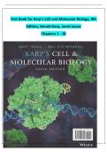 Karp&rsquo;s Cell and Molecular Biology&comma; 9th Edition&comma; Gerald Karp&comma; Test Bank and Complete Exam Material