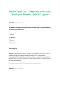 PMHNP Final Exam &vert; 175 Questions And Answers With Expert Rationales &vert; 2026&sol;2027 Updates