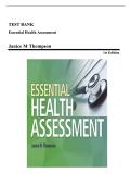  Essential Health Assessment&comma; 1st Edition &mdash; Test Bank and Practice Questions