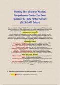 Boating Test &lpar;State of Florida&rpar; Comprehensive Practice Test Exam Questions & 100&percnt; Verified Answers &lpar;2026&ndash;2027 Edition&rpar;&NewLine;