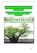 Biostatistics for the Biological and Health Sciences&comma; 2nd Edition&comma; Marc Triola&comma; Mario Triola & Jason Roy &mdash; Test Bank and Practice Questions
