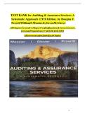 Auditing & Assurance Services&colon; A Systematic Approach&comma; 12th Edition&comma; Prawitt&comma; Messier & Glover &mdash; Test Bank and Practice Questions