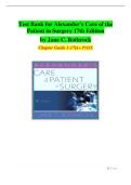 Alexander&rsquo;s Care of the Patient in Surgery&comma; 17th Edition &mdash; Test Bank and Practice Questions