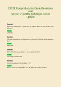 EVITP Comprehensive Exam Questions and Answers Verified Solutions Latest Update 2
