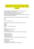 SSI Open Water Final Exam with All Correct & 100&percnt; Verified Answers &vert;Actual Complete Update &vert;Already Graded A&plus;