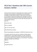ATLS Test 1 Questions & 100&percnt; Correct Answers 2026&sol;2027 &vert; Verified Exam Prep & Study Guide