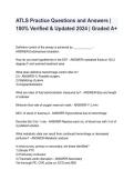 ATLS Practice Questions & Answers 2026&sol;2027 &vert; 100&percnt; Verified & Updated &vert; Graded A&plus; Exam Prep