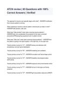 ATCN Review 2026&sol;2027 &vert; 85 Questions with 100&percnt; Correct Answers &vert; Verified Study Guide & Exam Prep