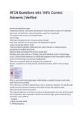 ATCN Questions & 100&percnt; Correct Answers 2026&sol;2027 &vert; Verified Exam Review & Study Guide
