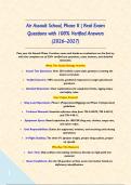 Air Assault School&comma; Phase II &vert; Real Exam Questions with 100&percnt; Verified Answers &lpar;2026&ndash;2027&rpar;&NewLine;