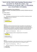 Understanding Pharmacology&colon; Essentials for Medication Safety&comma; 2nd Edition&comma; Workman & LaCharity &mdash; Test Bank and Practice Questions