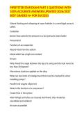 PIPEFITTER STAR EXAM PART 1 QUESTIONS WITH 100&percnt; ACCURATE ANSWERS UPDATED 2026&sol;2027 BEST GRADED A&plus; FOR SUCCESS