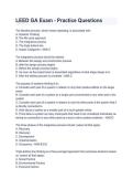 LEED GA Exam Practice Questions 2026&sol;2027 &vert; LEED Green Associate v5 & Verified Answers