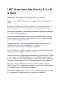 LEED Green Associate Practice Exam 2026&sol;2027 &vert; LEED GA v5 Questions&comma; Terms & Verified Answers
